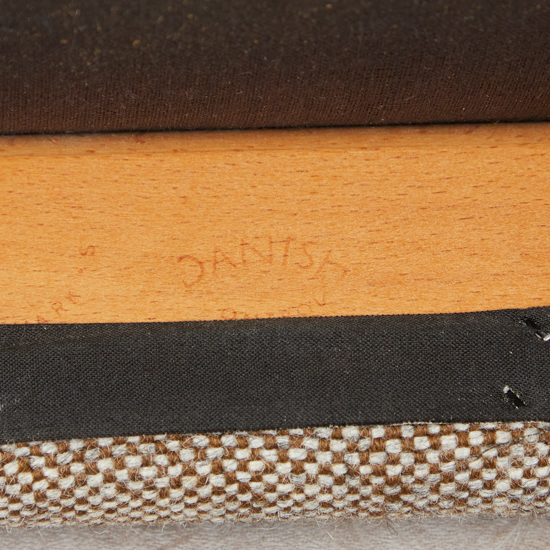 NIELS OTTO MØLLER (1920-1982). für JL Møller Møbelfabrik, sechs Stühle / Esszimmerstühle, Modell '71', Teak, Stoff, 1960er Jahre, Dänemark (6).