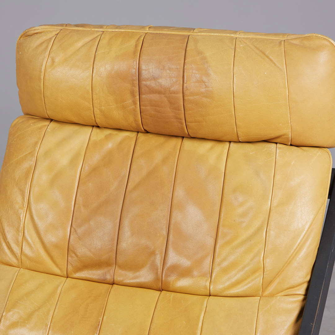 UBALD KLUG. De Sede, Zwei Sessel / Lounge Chairs, Modell 'DS80', Leder, 1970er Jahre, Schweiz (2).
