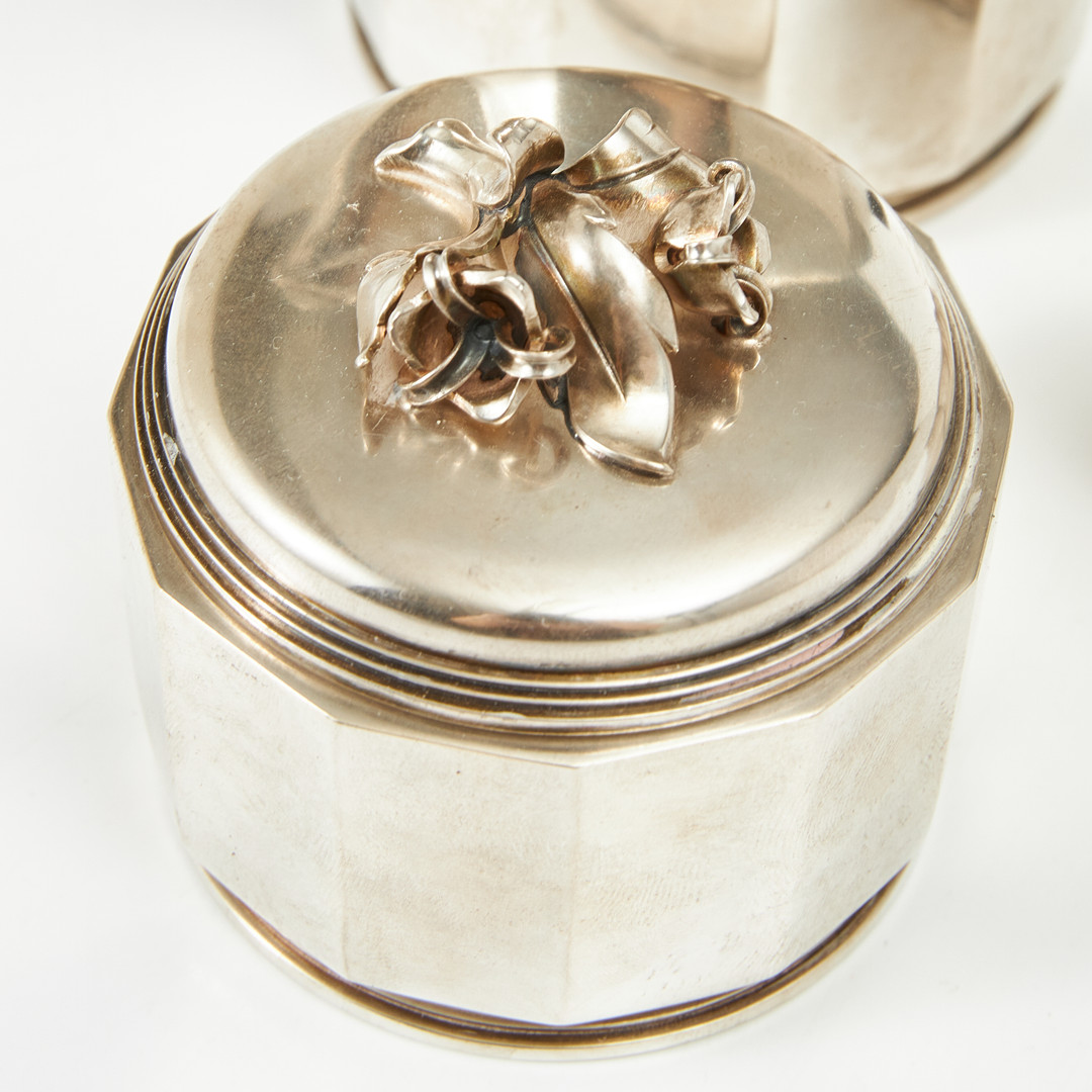 ERIK FLEMING. Kaffeservis, 3 delar, sterlingsilver, Atelier Borgila, Stockholm 1936.