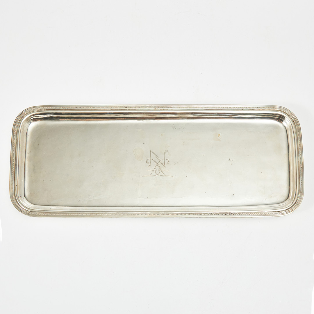 ERIK FLEMING. Bricka, sterlingsilver, Atelier Borgila, Stockholm 1937.