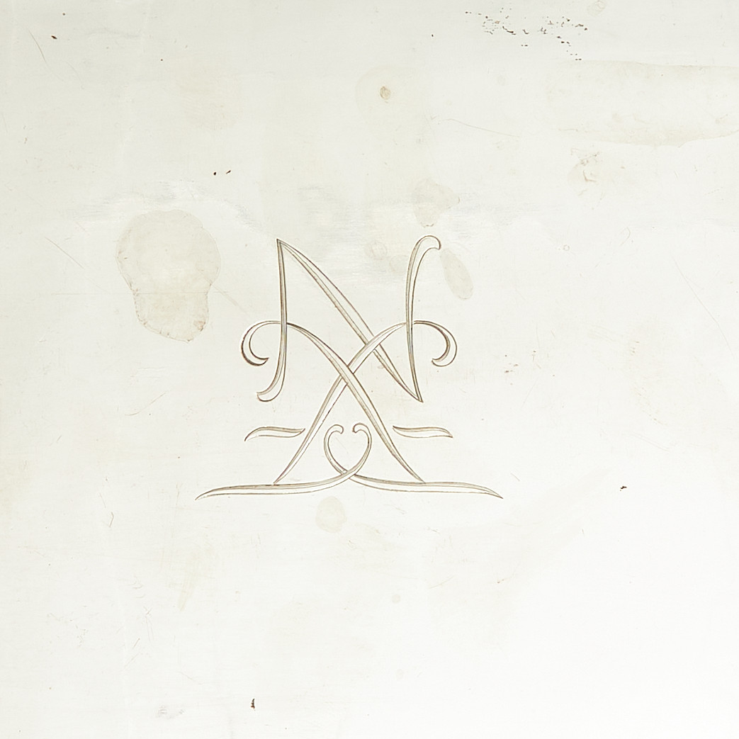 ERIK FLEMING. Bricka, sterlingsilver, Atelier Borgila, Stockholm 1937.