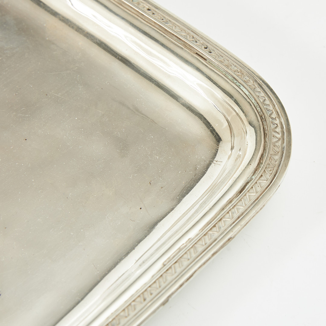 ERIK FLEMING. Bricka, sterlingsilver, Atelier Borgila, Stockholm 1937.