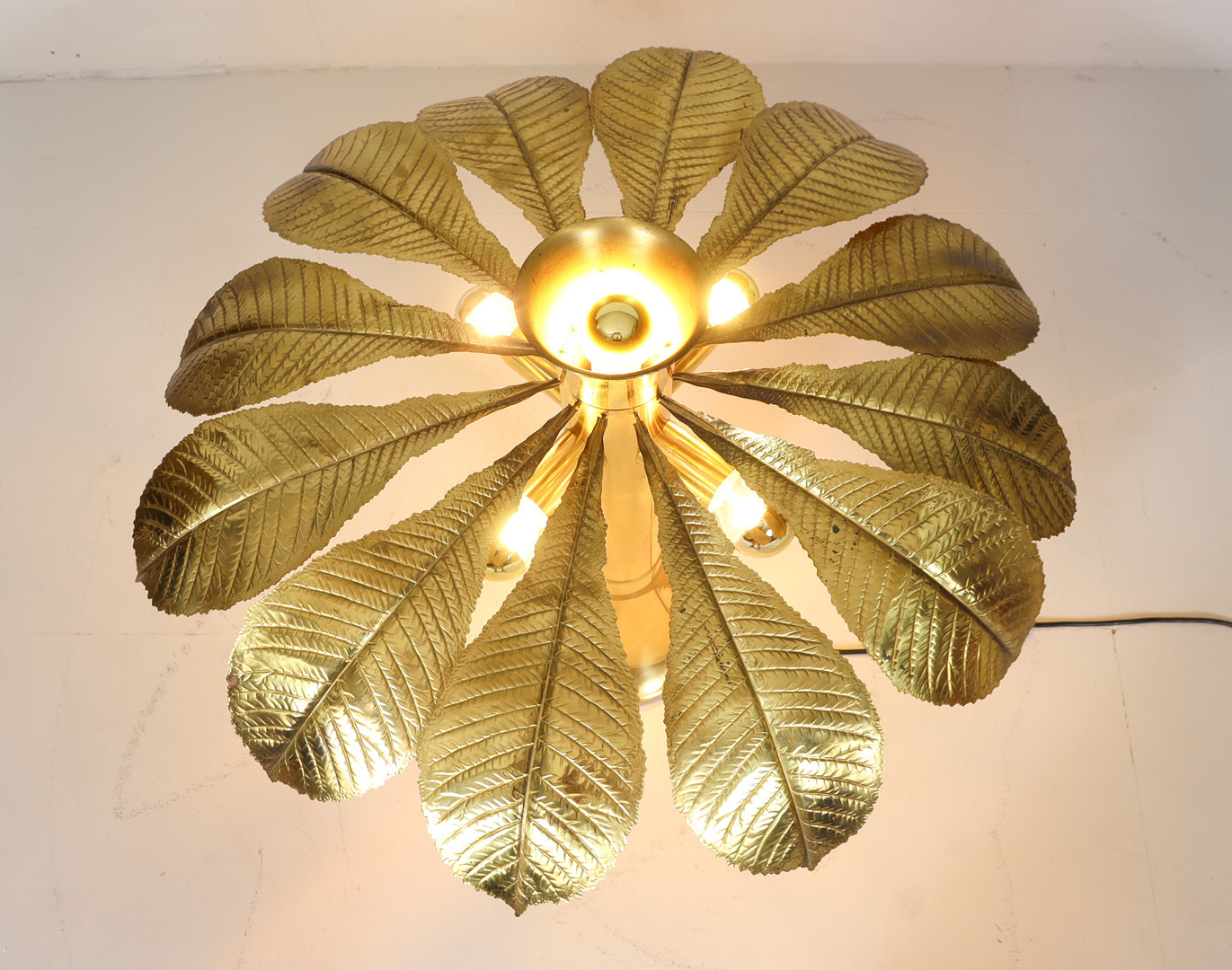 CARLO GIORGI. 2 Skulpturale Lampen/Tischlampen von Carlo Giorgi für für Bottega Gadda, Modell: Ippocastano, Italien, 1970er Jahre.