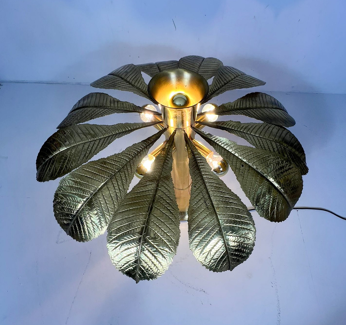 CARLO GIORGI. 2 Skulpturale Lampen/Tischlampen von Carlo Giorgi für für Bottega Gadda, Modell: Ippocastano, Italien, 1970er Jahre.