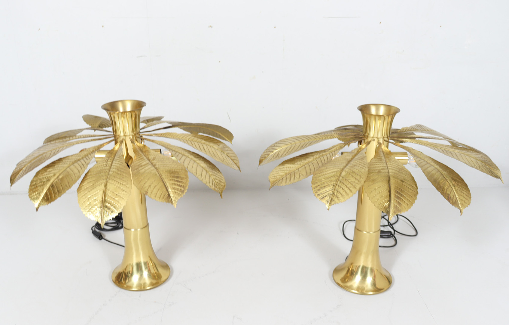 CARLO GIORGI. 2 Skulpturale Lampen/Tischlampen von Carlo Giorgi für für Bottega Gadda, Modell: Ippocastano, Italien, 1970er Jahre.