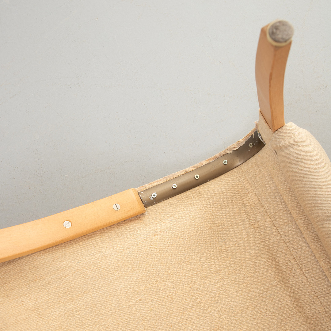 BRUNO MATTHSON. Dux. Sessel mit Hocker,