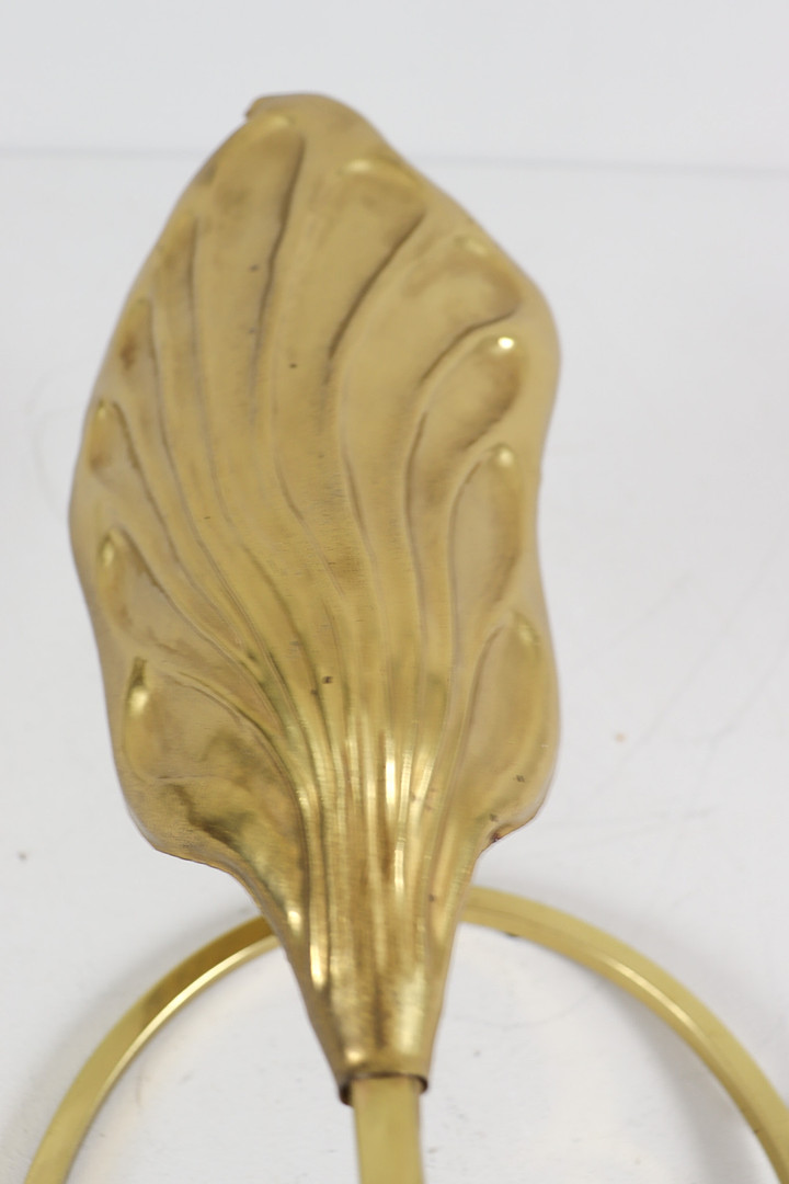TOMMASO BARBI. Skulpturale Tischlampe/Tischleuchte von Tommaso Barbi für Bottega Gadda, Italien, 1970er Jahre.