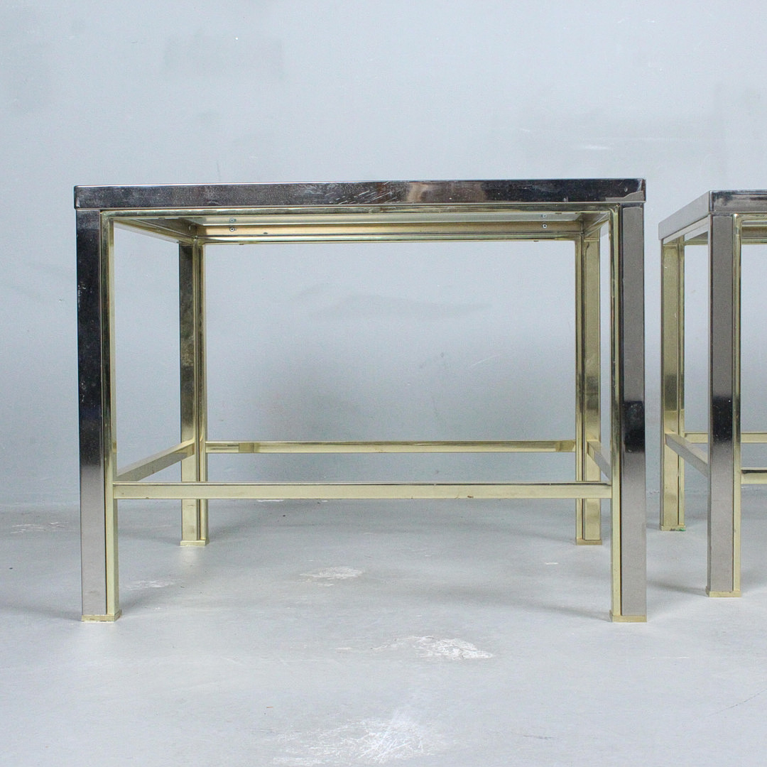 Maison Charles. Paar Couchtische / Coffeetable, Hollywood Regency, Frankreich, 1970er Jahre.
