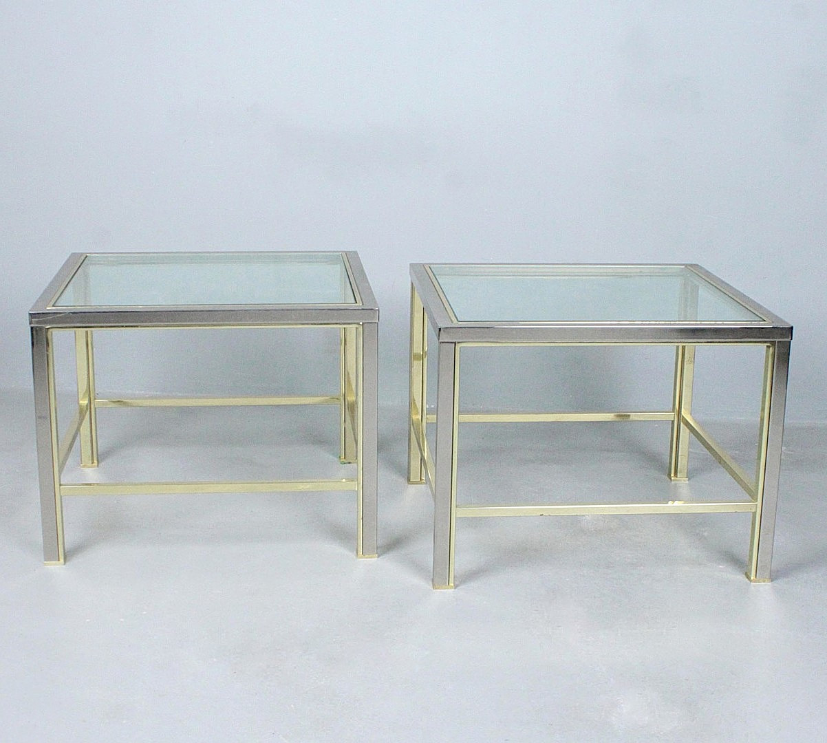 Maison Charles. Paar Couchtische / Coffeetable, Hollywood Regency, Frankreich, 1970er Jahre.