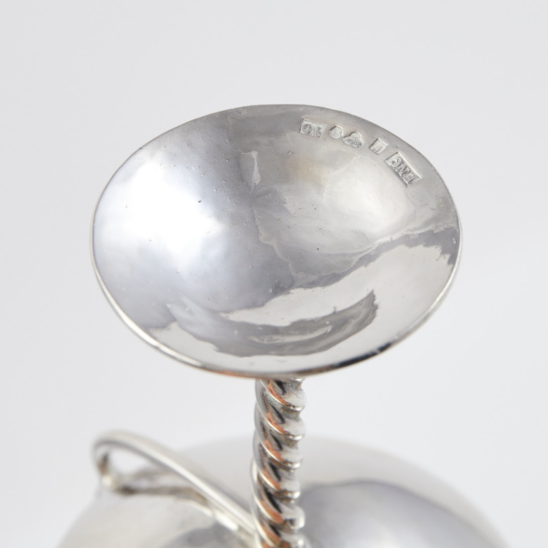 CARL INGVAR ENG, Silver, saltkar på fot, Falun, 1959, 1 par skedar, silver, medföljer.