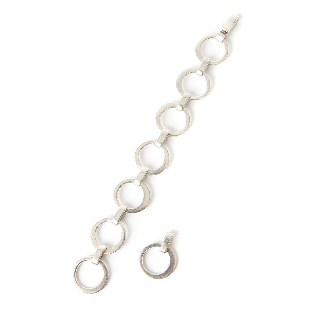 SVEN-ERIK HÖGBERG, armlänk, silver, Göteborg, 1968.