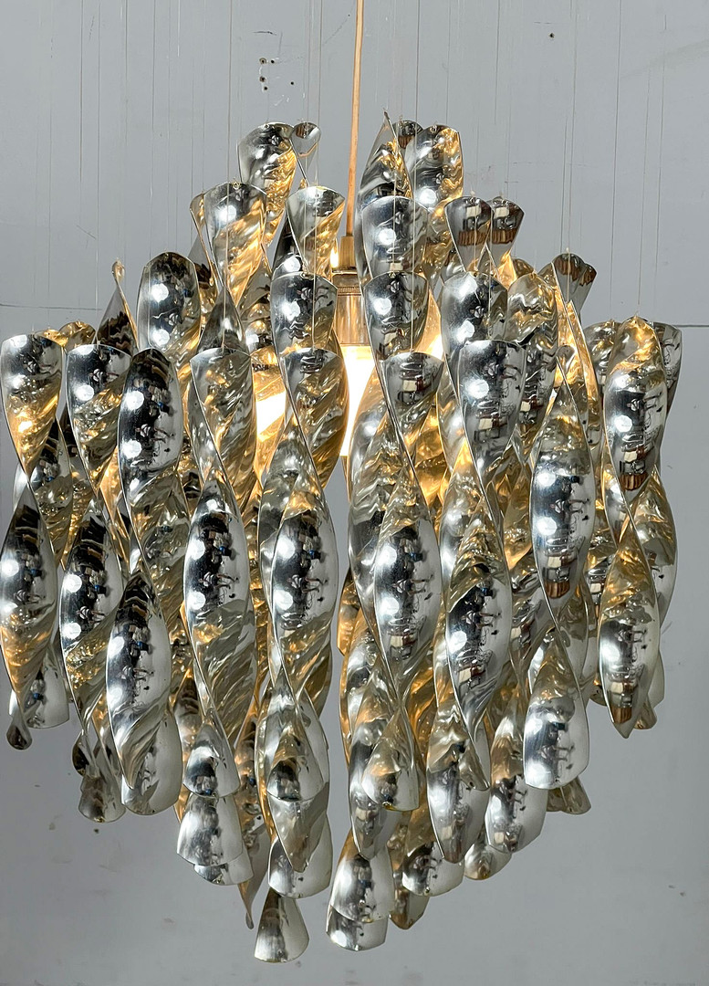 VERNER PANTON. Mid Century Spiral Deckenlampe/Deckenleuchte/Ceiling Lamp von Verner Panton für Lüber AG, Modell: SP1, Deutschland, 1970er Jahre, frühes Exemplar.