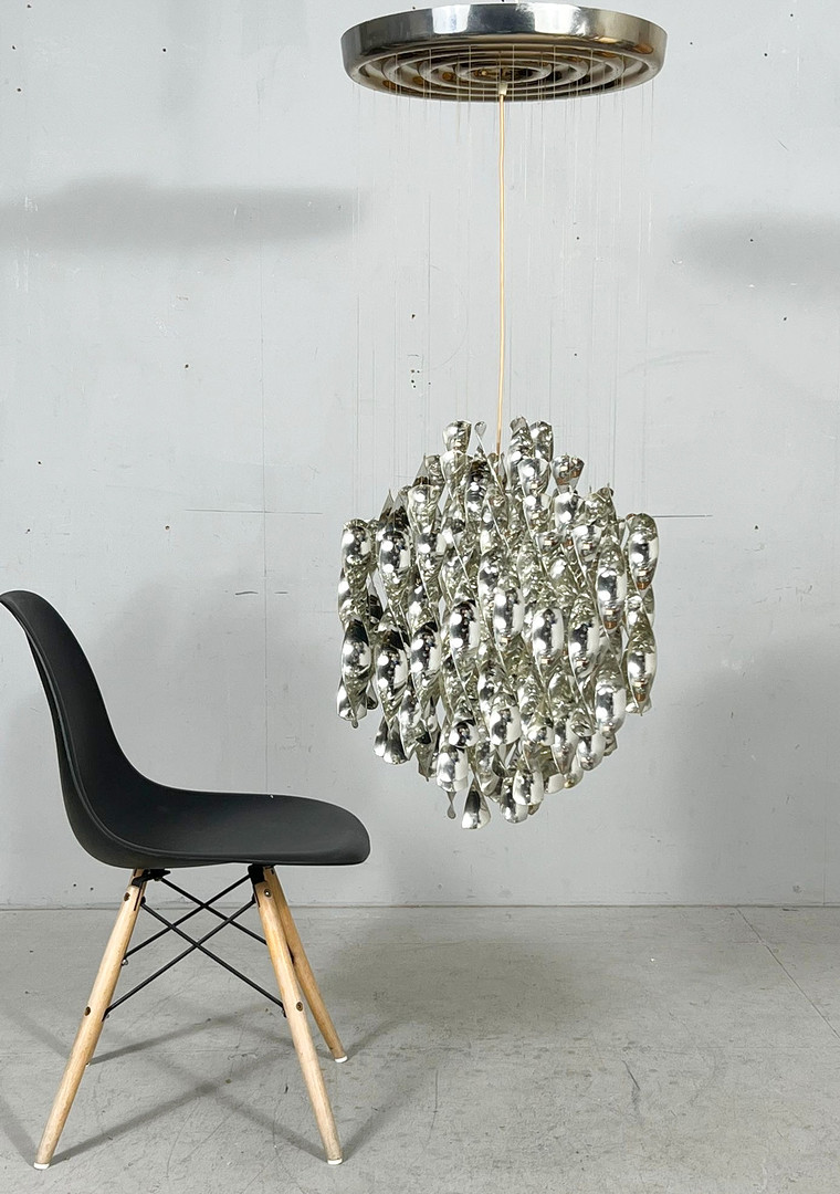 VERNER PANTON. Mid Century Spiral Deckenlampe/Deckenleuchte/Ceiling Lamp von Verner Panton für Lüber AG, Modell: SP1, Deutschland, 1970er Jahre, frühes Exemplar.