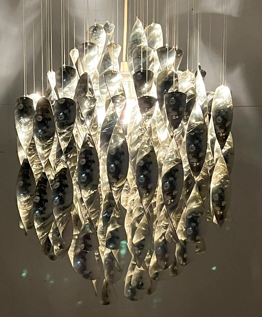 VERNER PANTON. Mid Century Spiral Deckenlampe/Deckenleuchte/Ceiling Lamp von Verner Panton für Lüber AG, Modell: SP1, Deutschland, 1970er Jahre, frühes Exemplar.