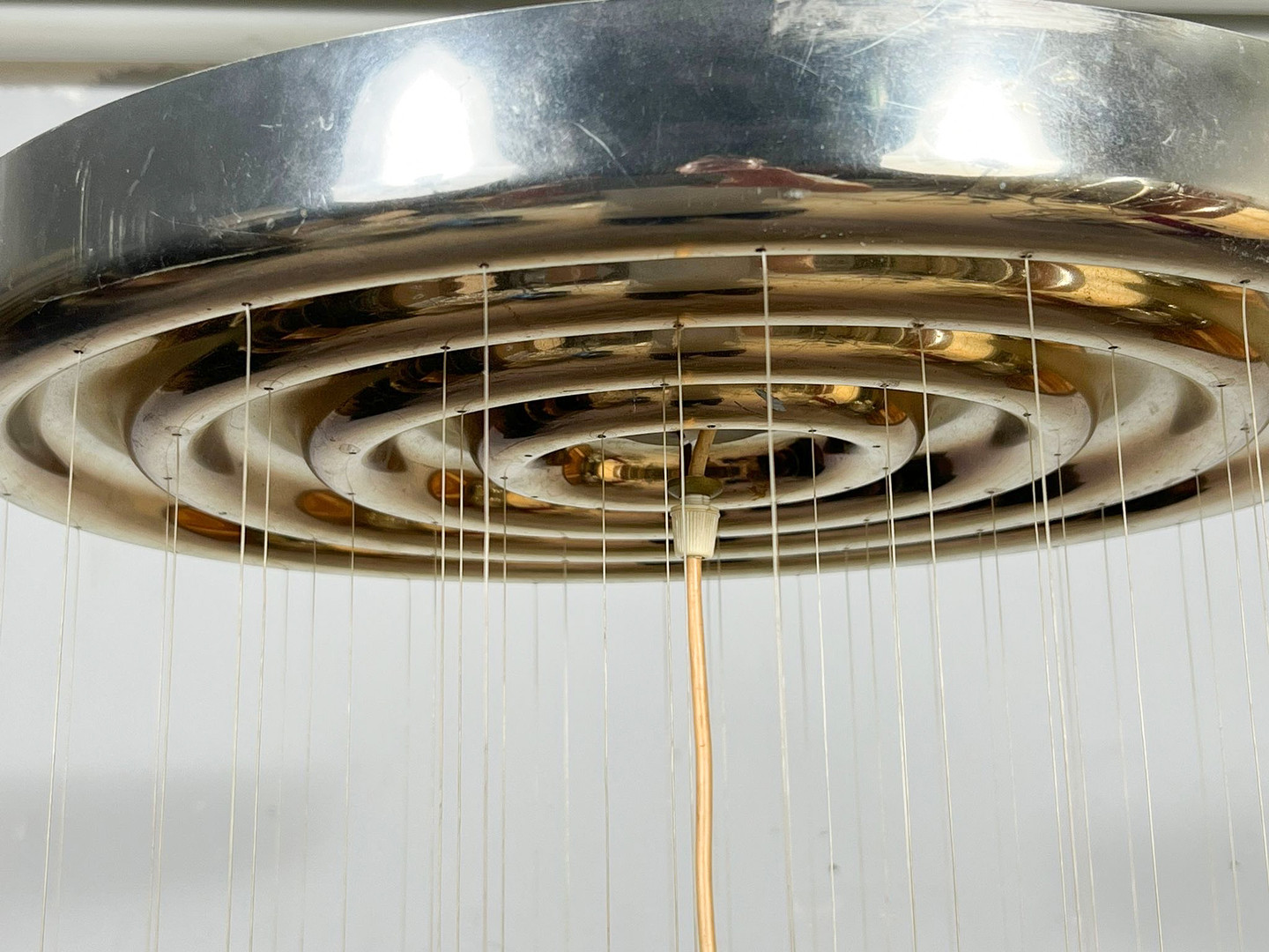 VERNER PANTON. Mid Century Spiral Deckenlampe/Deckenleuchte/Ceiling Lamp von Verner Panton für Lüber AG, Modell: SP1, Deutschland, 1970er Jahre, frühes Exemplar.