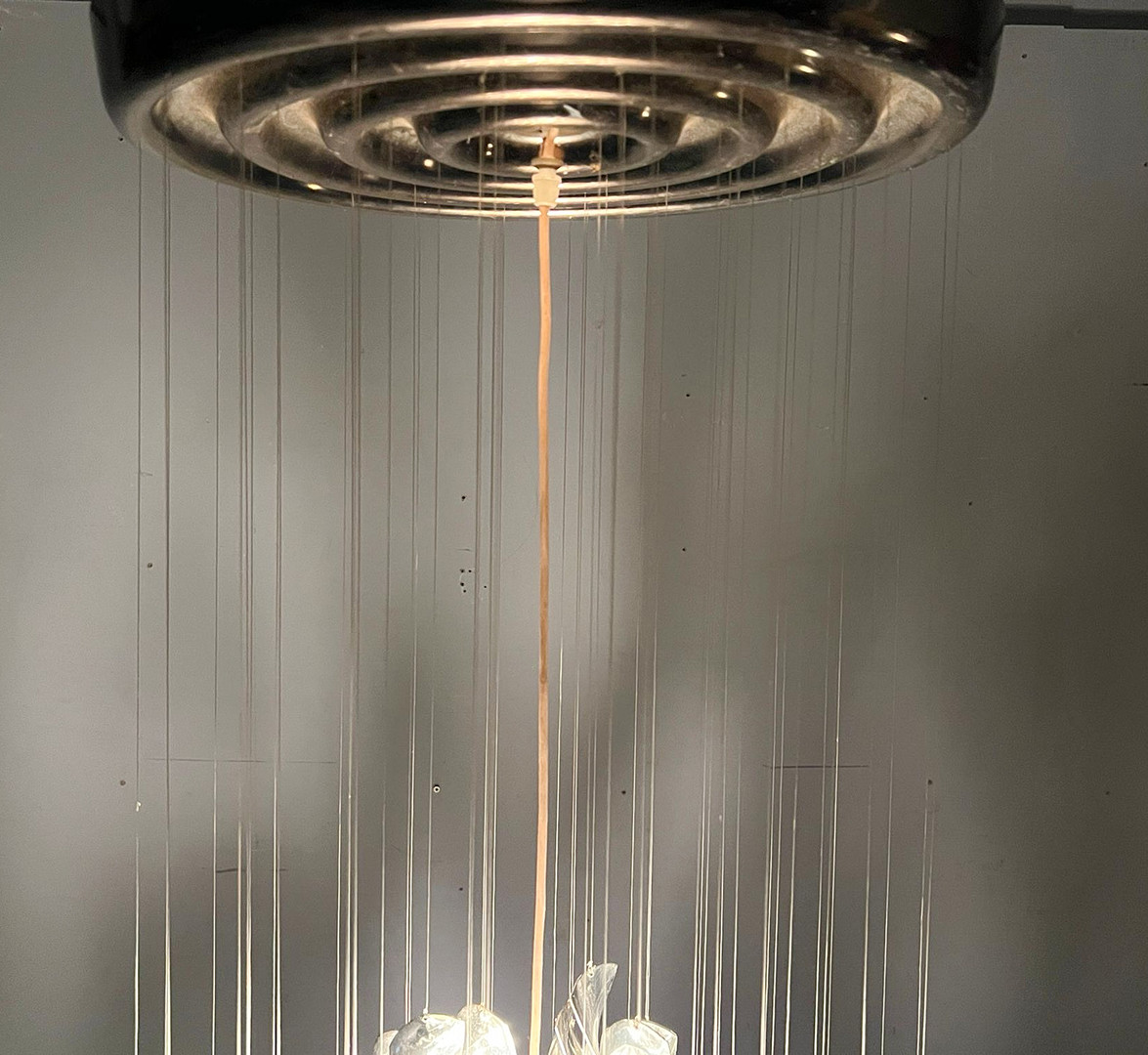 VERNER PANTON. Mid Century Spiral Deckenlampe/Deckenleuchte/Ceiling Lamp von Verner Panton für Lüber AG, Modell: SP1, Deutschland, 1970er Jahre, frühes Exemplar.