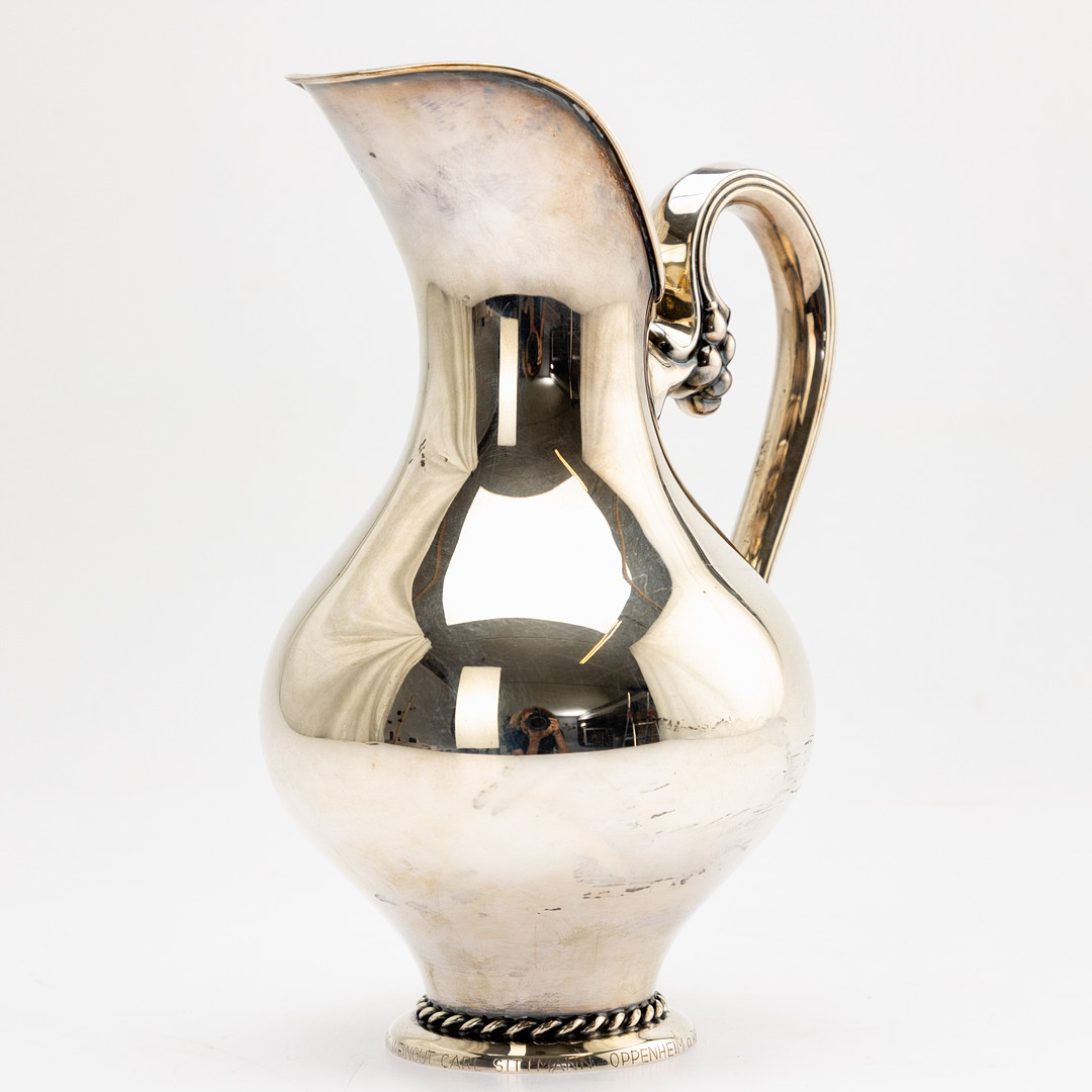 Kleine Wein-Kanne, Sterling Silber, Deutschland, 2. Hälfte 20. Jh.