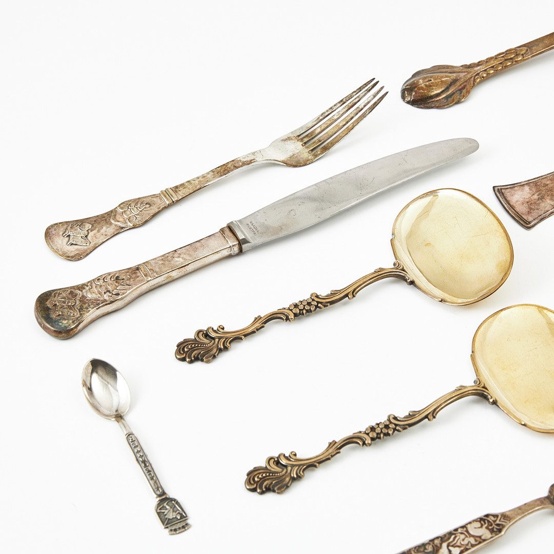 BESTICK, silver, olika tillverkare och årtal, bl.a Evald Nielsen.