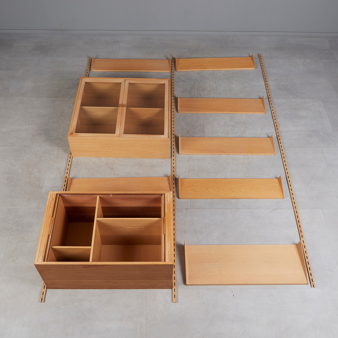 KAI KRISTIANSEN. für FM Furniture, Regalsystem, Teak, 1960er Jahre, Dänemark (12).