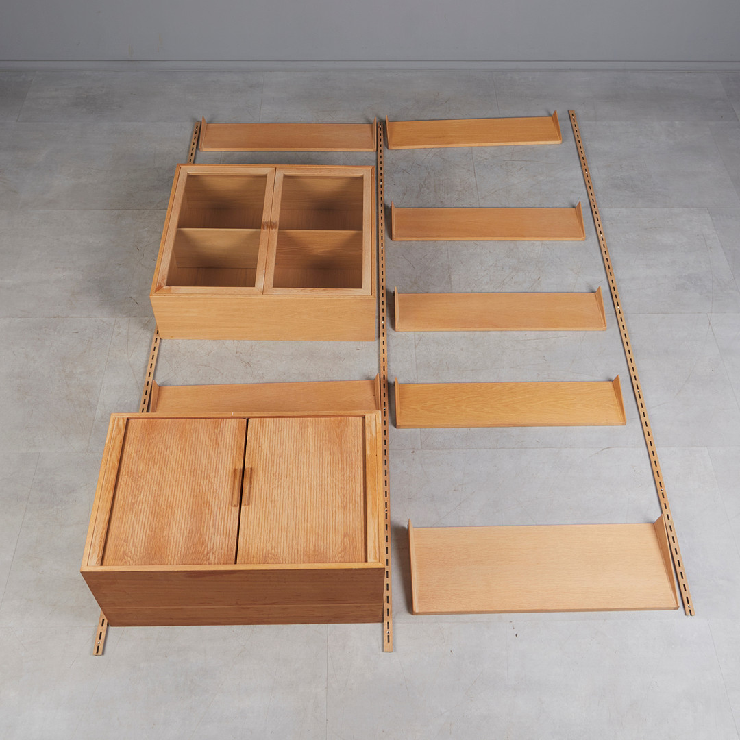 KAI KRISTIANSEN. für FM Furniture, Regalsystem, Teak, 1960er Jahre, Dänemark (12).