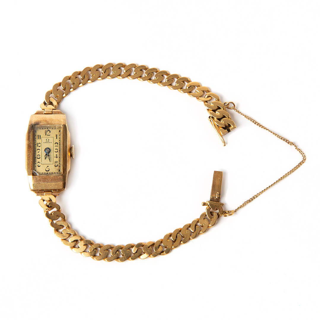 OMEGA, armbandsur, 14K guld, 1930-tal.