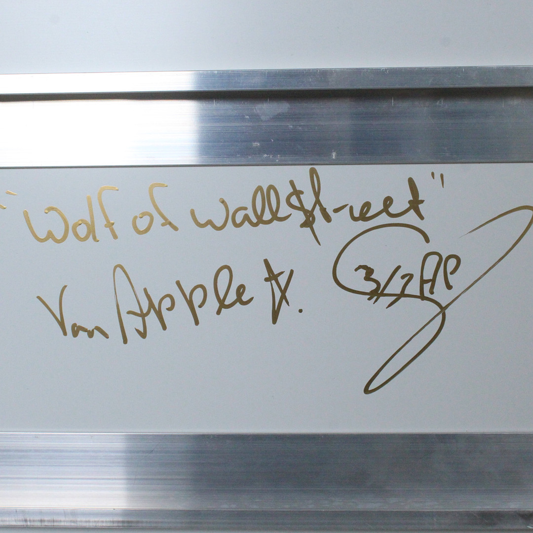 DIEDERICK VAN APPLE. 'The Wolf of Wall Street - Bitcoin', 2022, 3D-Kunstwerk / Mischtechnik, limitiert, Ed. 3/3, signiert.