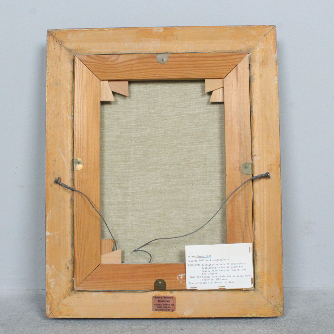 HELMUT BREUNINGER. 'Ballerina',Öl auf Leinwand, signiert.
