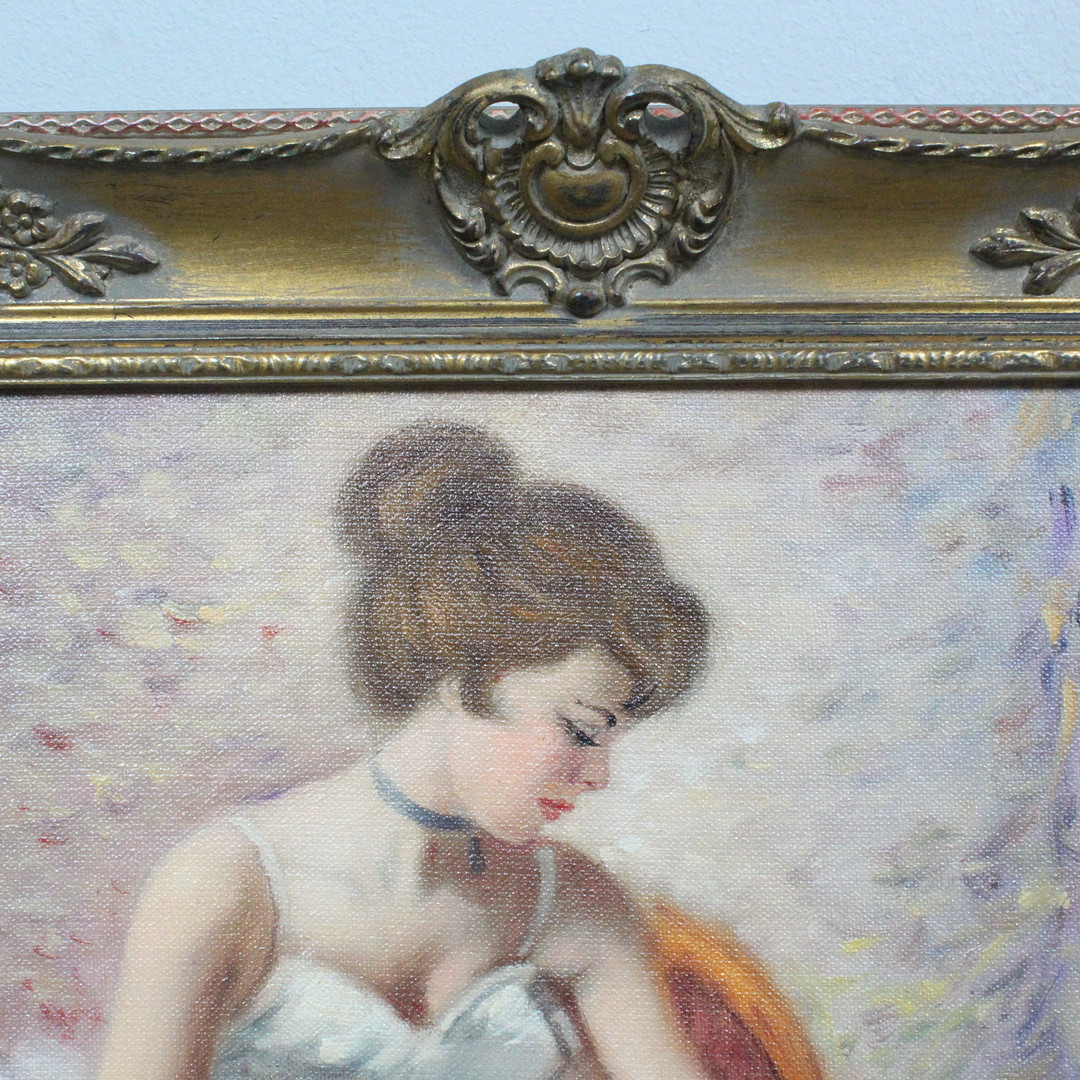 HELMUT BREUNINGER. 'Ballerina',Öl auf Leinwand, signiert.