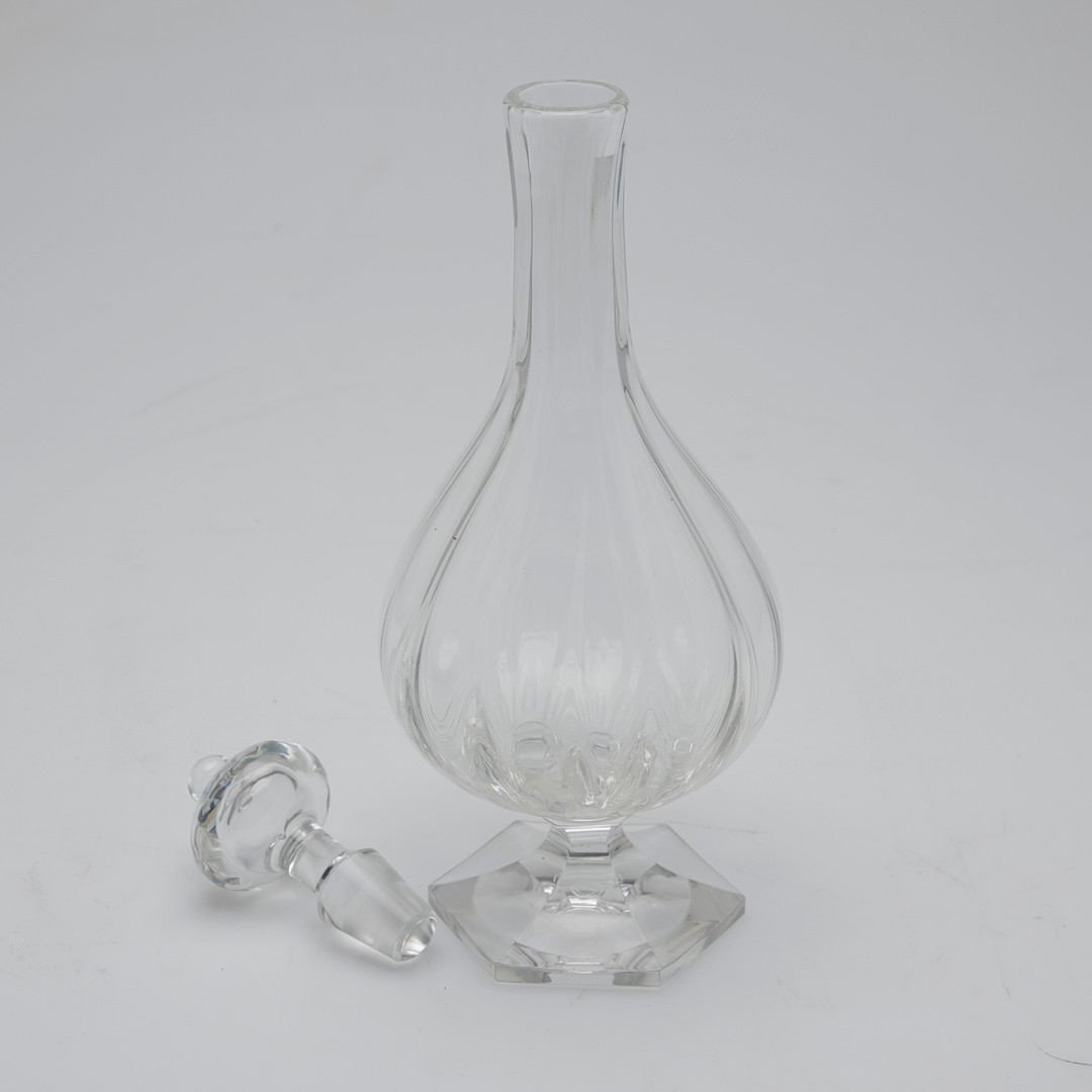 St. Louis, Glas-Karaffe / Dekanter, Kristallglas, 20. Jahrhundert, Frankreich.