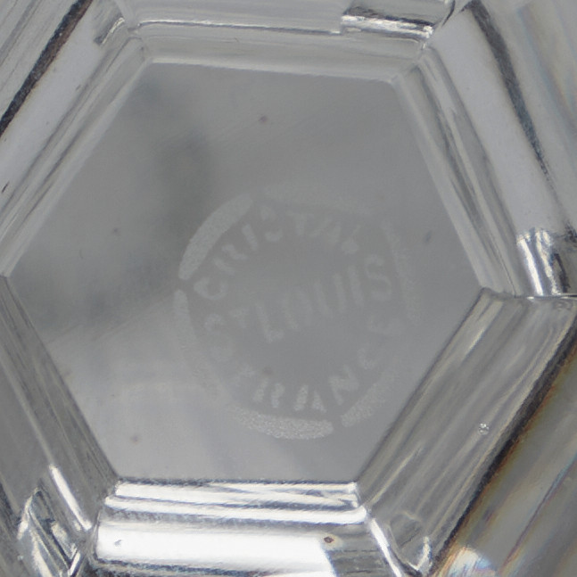 St. Louis, Glas-Karaffe / Dekanter, Kristallglas, 20. Jahrhundert, Frankreich.