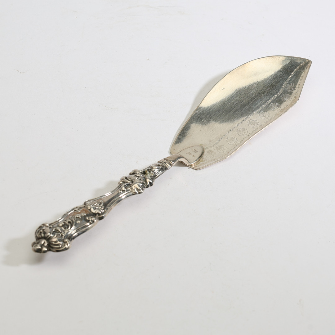 CARL TENGSTEDT (VERKSAM 1819-1862). Fiskspade, silver, Göteborg, 1844.
