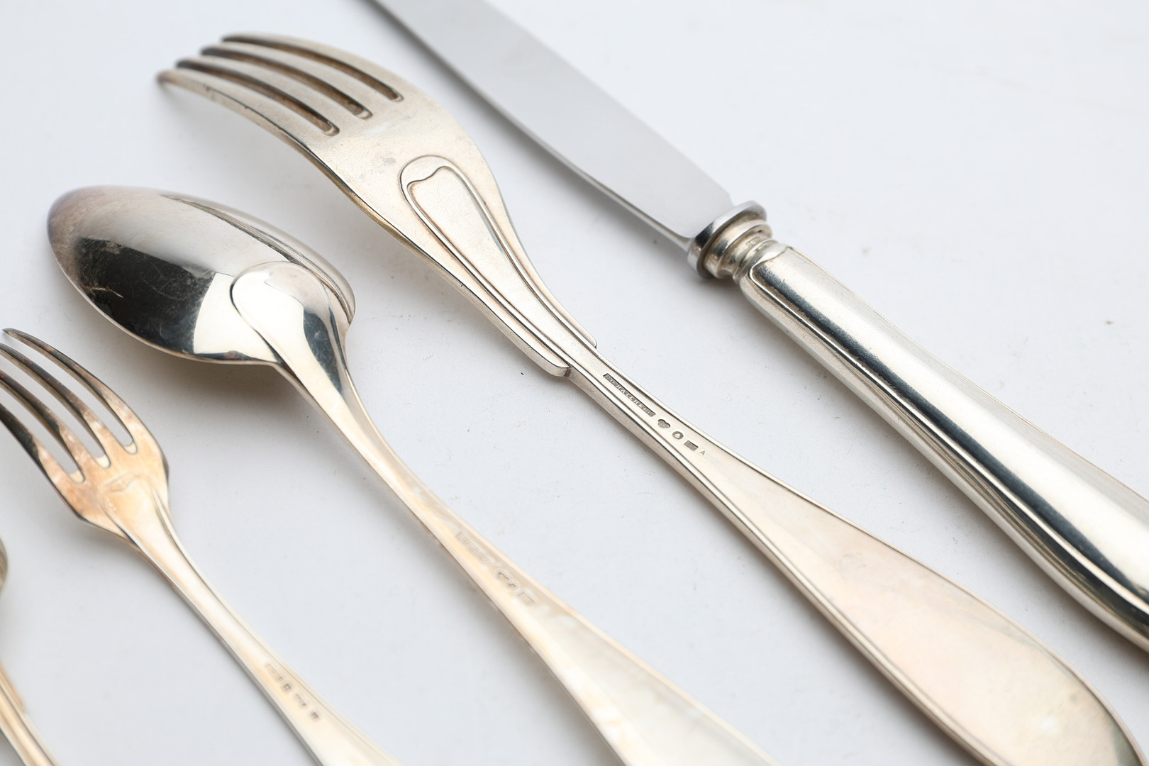 BESTICKUPPSÄTTNING, 54 delar, silver, bl.a. Markströms Guldsmed AB K G.