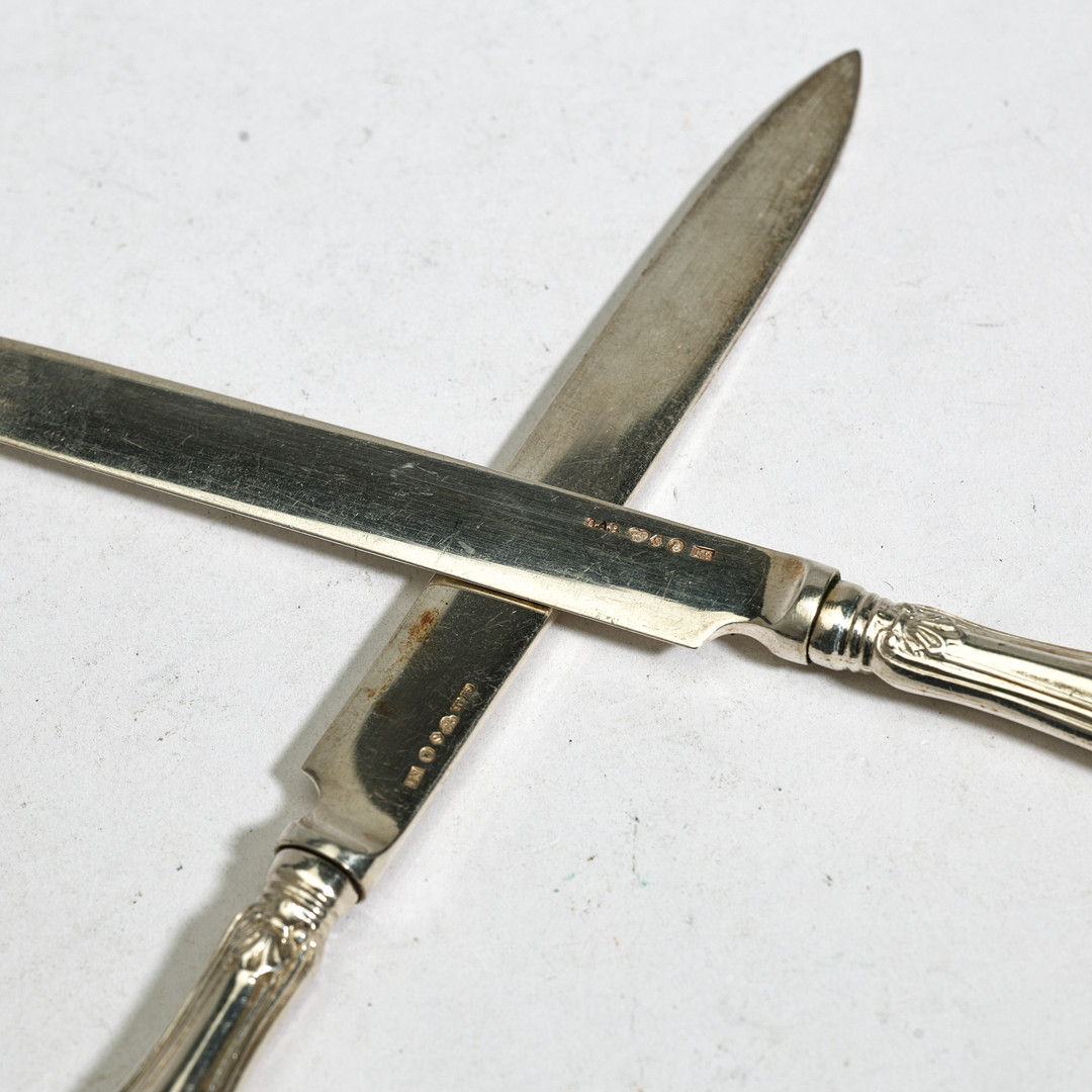 FRUKTKNIVAR, 12 st, silver, Guldsmedsaktiebolaget I Stockholm, 1915.