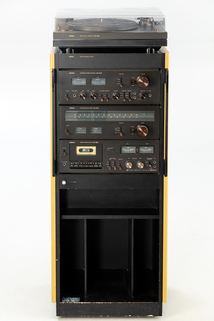 Wega. HiFi Turm / Stereoanlage auf Rollen, 2. Hälfte 20. Jh.