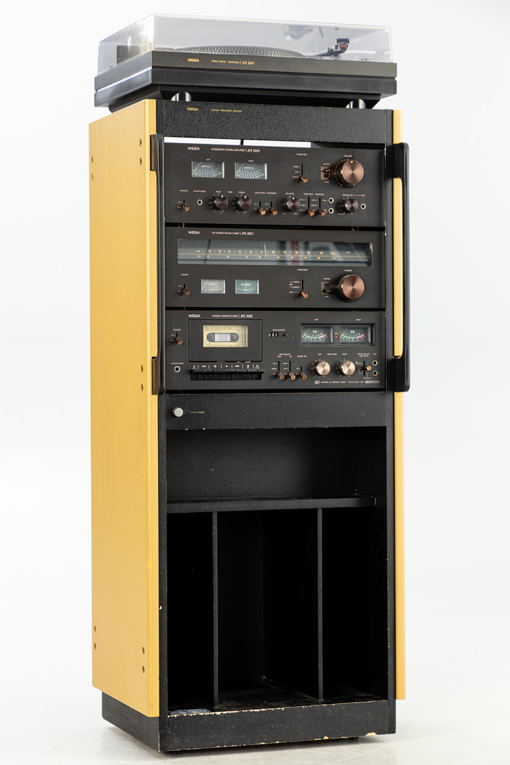 Wega. HiFi Turm / Stereoanlage auf Rollen, 2. Hälfte 20. Jh.