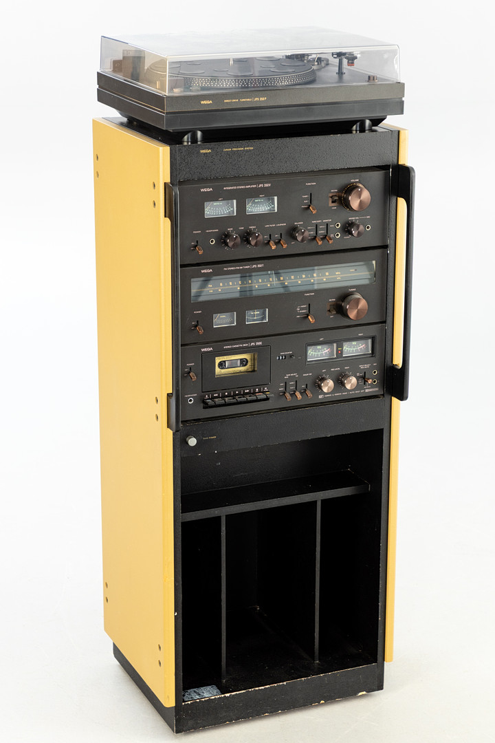 Wega. HiFi Turm / Stereoanlage auf Rollen, 2. Hälfte 20. Jh.