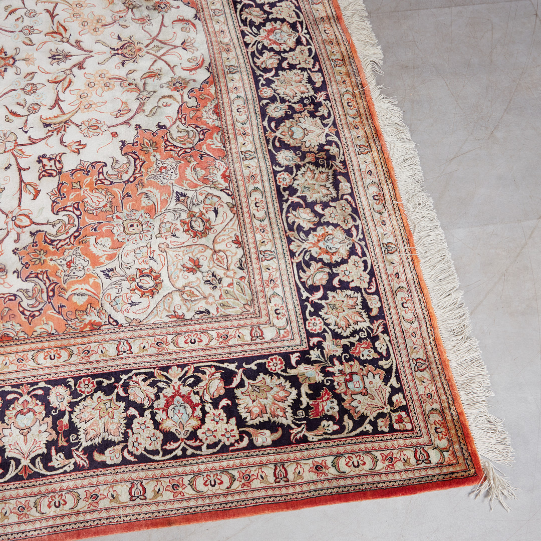Ghom Teppich / Perserteppich, Seide, Iran.