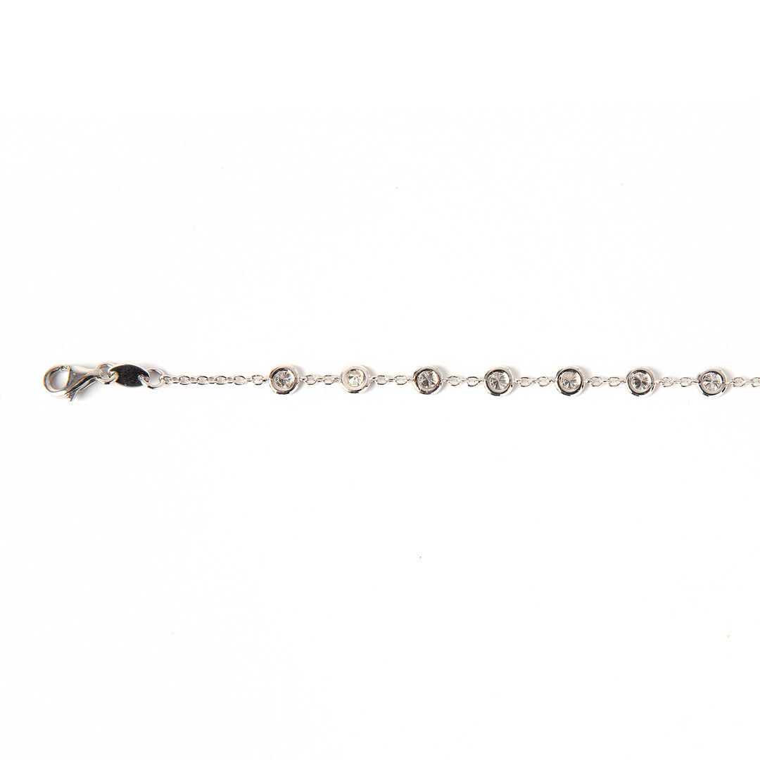 ARMBAND, 18K vitguld med briljantslipade diamanter totalt ca 1.15 ct.