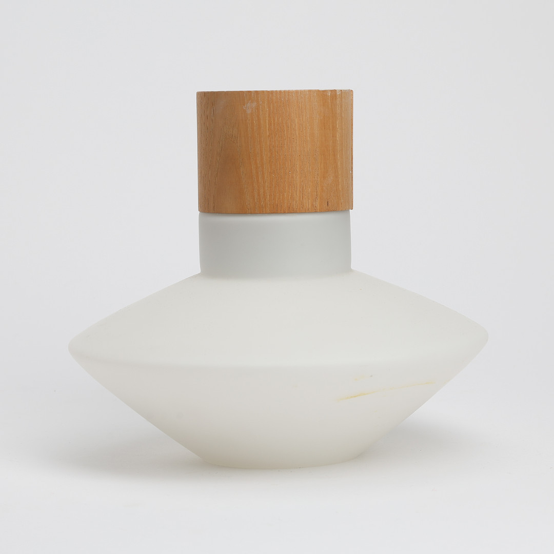 TAKLAMPA, opalglas, troligen Luxus, 1960-tal.