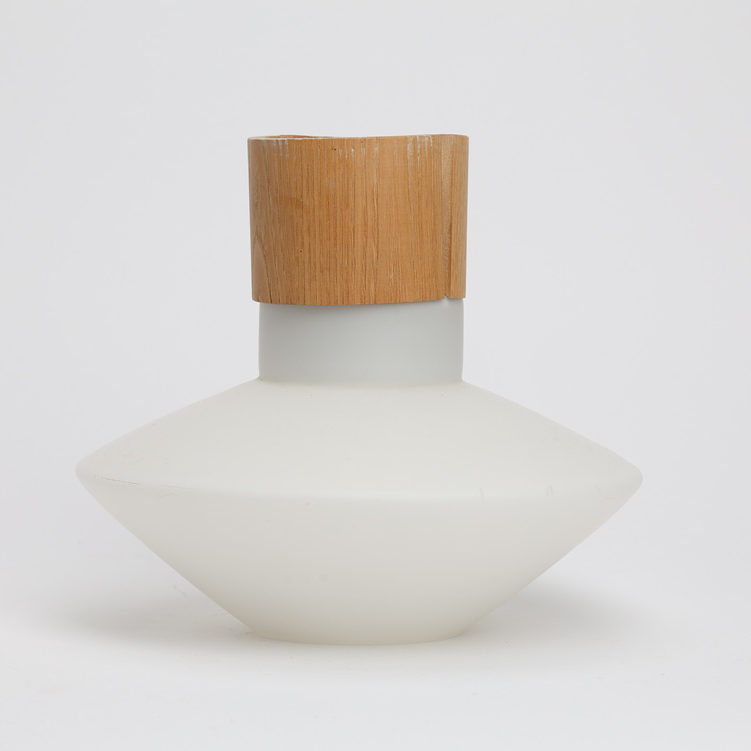 TAKLAMPA, opalglas, troligen Luxus, 1960-tal.