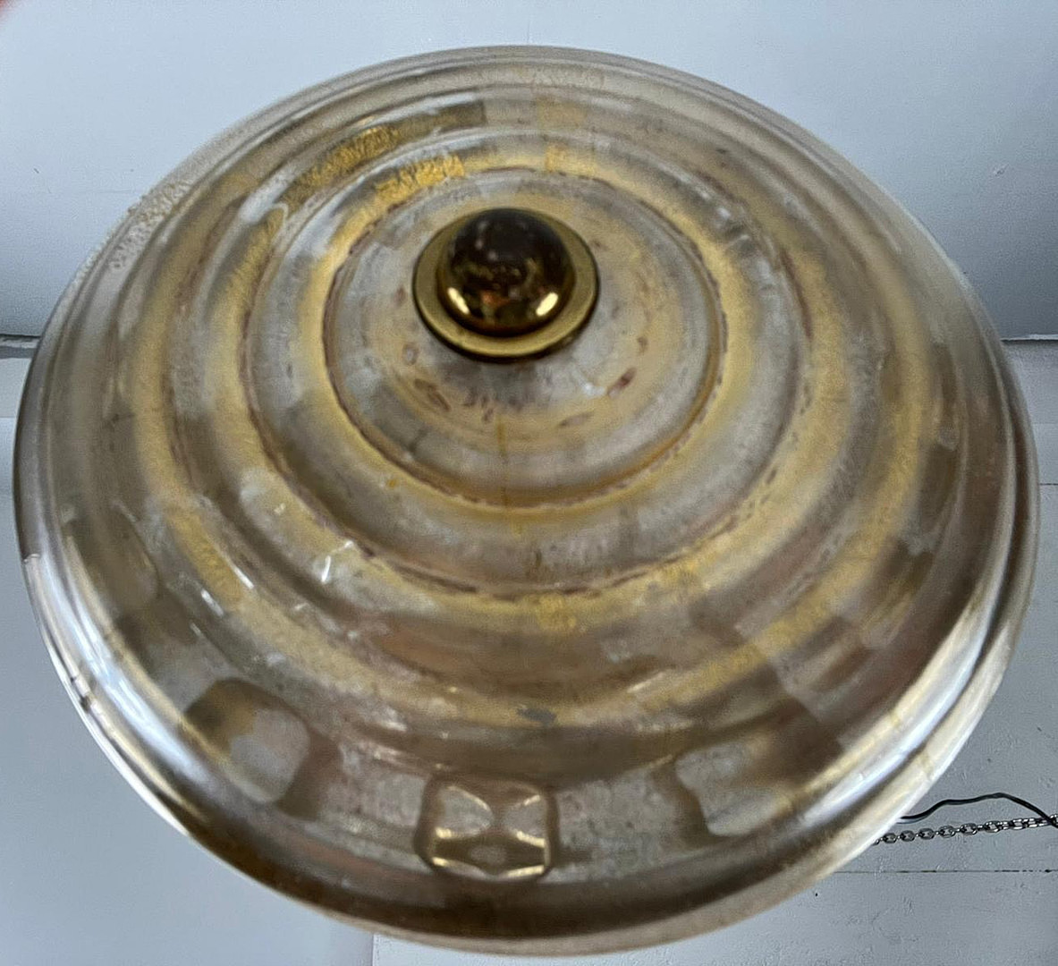Mid Century Palmette Deckenlampe/Deckenleuchte von Barovier& Toso, Muranoglas, Italien, 1960er Jahre.