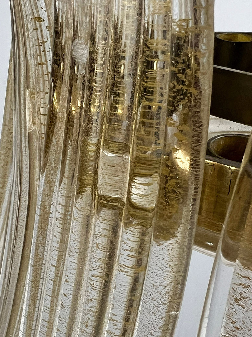 Mid Century Palmette Deckenlampe/Deckenleuchte von Barovier& Toso, Muranoglas, Italien, 1960er Jahre.