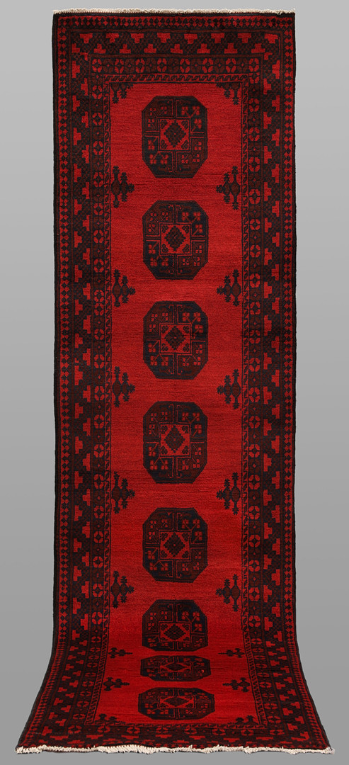 ORIENTMATTA. Afghan, fine, gallerimodell, 293 x 83 cm.