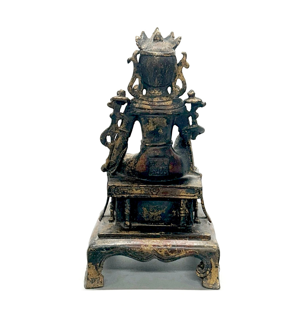 Images for 4527532. TIBETAN BRONZE FIGURE OF A SEATED DEITY. - Auctionet