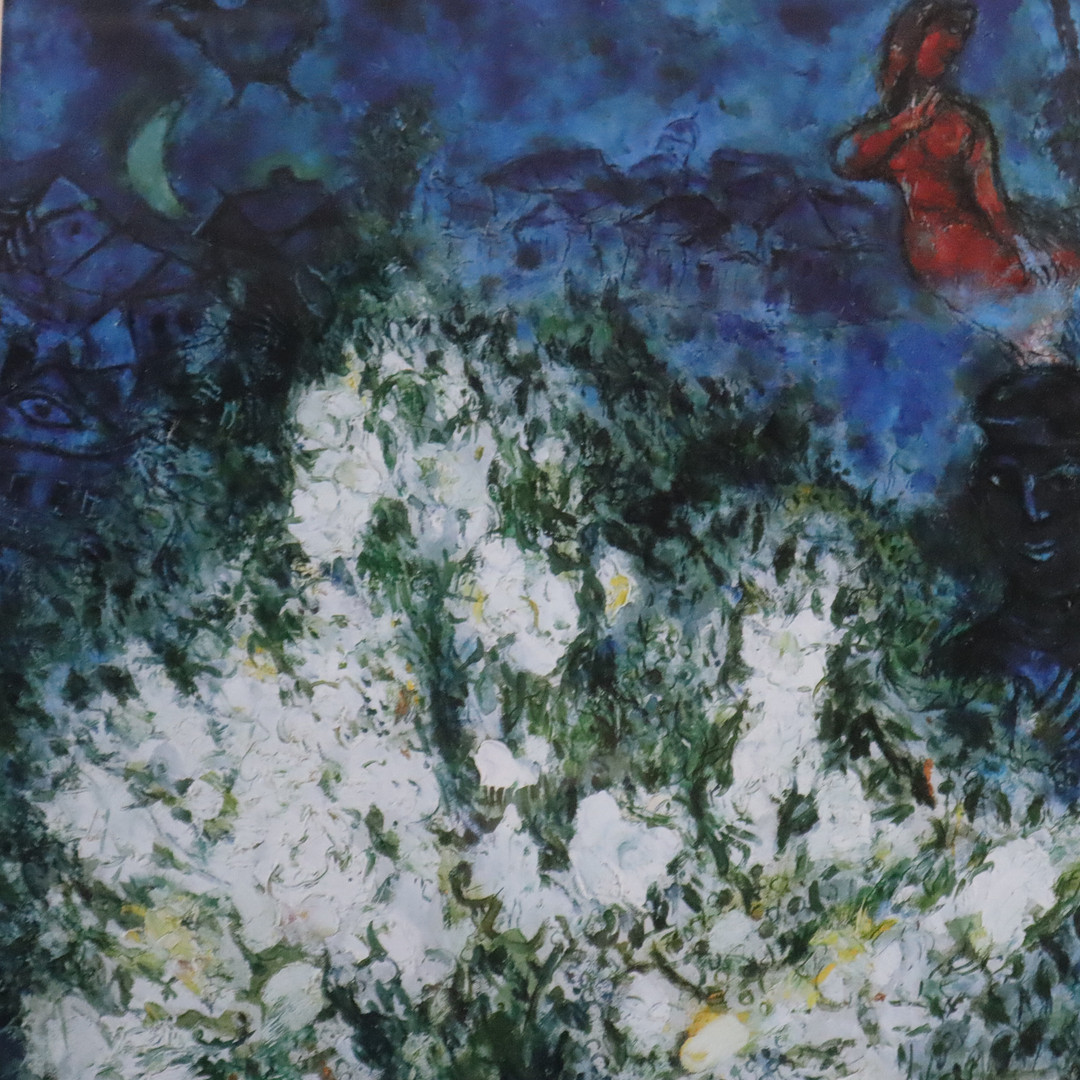 CHAGALL, MARC. NACH. "Blühender Kranich", Farboffsetdruck.