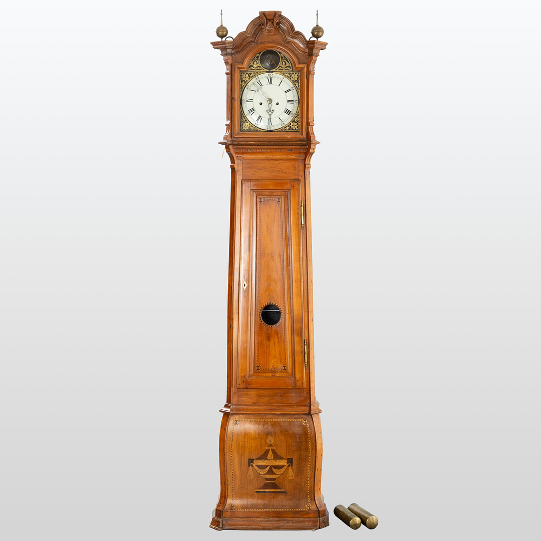 Bergische Bodenstanduhr, um 1800.
