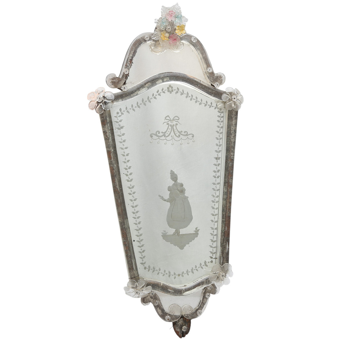 Venetian mirror with mirrors frame, 20th Century.
