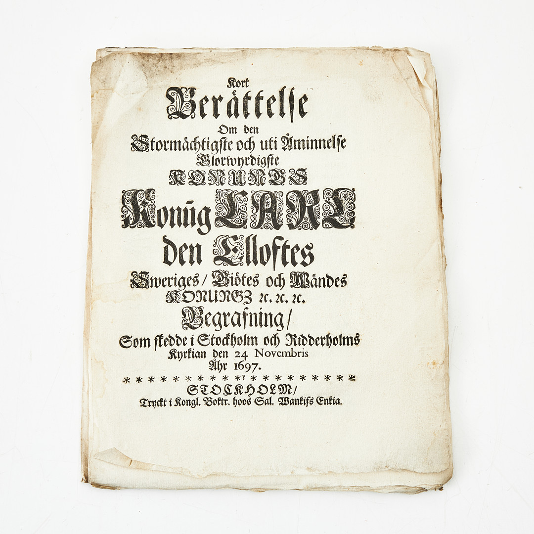 KARL XI:S BEGRAVNING, 1697.