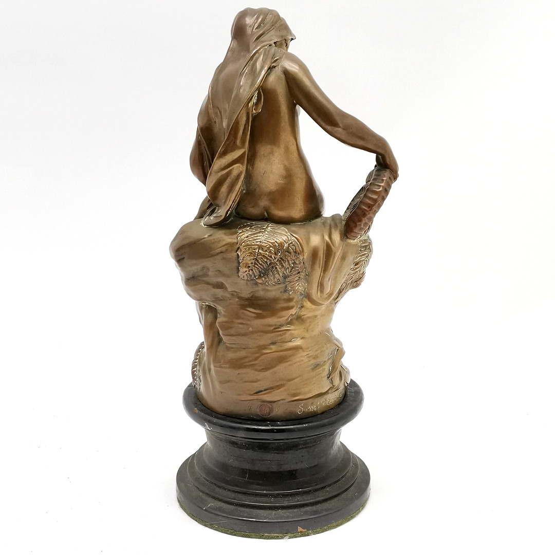 *A ALLAR BRONZE - 'FEMME NUE À LA COQUILLE'.