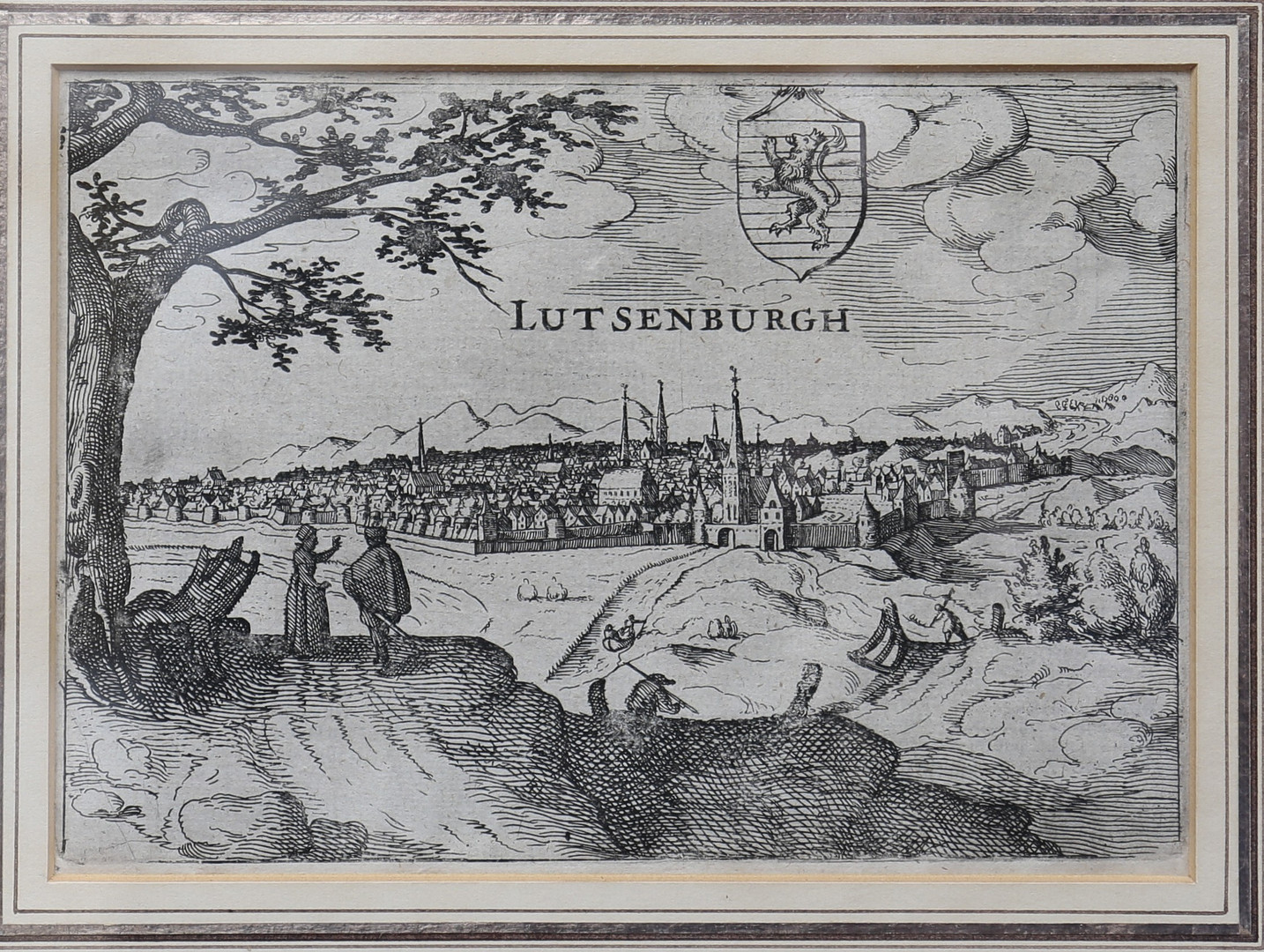 L. GUICCIARDINI AND P. MONTANUS. View of Luxembourg “Lutsenburgh”.